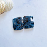 Large Deep Blue Barrel Pietersite Quartz, Set of 2 Background