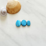 Small Sky Blue Freeform Sleeping Beauty Turquoise, Set of 3 Background