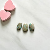 Small Sky Blue Mixed Number 8 Turquoise, Set of 3 Background