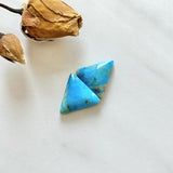 Medium Sky Blue Triangle Ithaca Peak Turquoise, Set of 2 Background