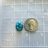 Medium Sky Blue Oval Prince Egyptian Turquoise Dimensions
