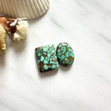 Medium Mint Green Mixed Namtso Lake Turquoise, Set of 2 Background