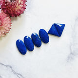 Medium Deep Blue Mixed Lapis Lazuli, Set of 6 Background