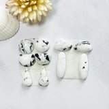 Small White Mixed White Buffalo Dolomite, Set of 10 Background