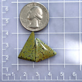Large Mint Green Triangle Treasure Mountain Turquoise, Set of 2 Dimensions