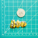 Medium Earth Brown Mixed Treasure Mountain Turquoise, Set of 3 Dimensions