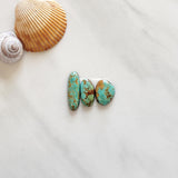 Small Mint Green Freeform Royston Turquoise, Set of 3 Background