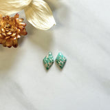 Small Mint Green Diamond Namtso Lake Turquoise, Set of 2 Background