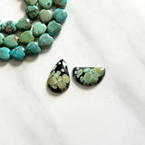 Medium Mint Green Mixed Treasure Mountain Turquoise, Set of 2 Background