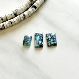 Small Sky Blue Bar Yungai Turquoise, Set of 3 Background