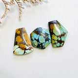 Medium Mixed Mixed Mixed Turquoise, Set of 3 Background