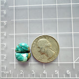 Small Ocean Blue Half Moon Yungai Turquoise, Set of 2 Dimensions