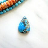 Large Sky Blue Teardrop Ithaca Peak Turquoise Background