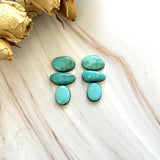 Small Sky Blue Mixed Pilot Mountain Turquoise, Set of 6 Background