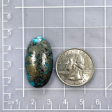Large Ocean Blue Oval Ithaca Peak Turquoise Dimensions