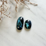 Medium Sky Blue Mixed Blue Moon Turquoise, Set of 2 Background