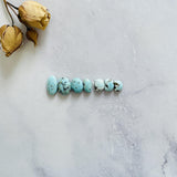 Small Sky Blue Mixed Lone Mountain Turquoise, Set of 7 Background