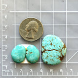Large Sky Blue Mixed Number 8 Turquoise, Set of 3 Dimensions