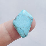 L25 x W16 x H4 Sky Blue Freeform Bisbee Turquoise Background