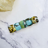 Medium Mixed Barrel Mixed Turquoise, Set of 5 Background