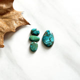 Small Ocean Blue Mixed Lone Mountain Turquoise, Set of 4 Background