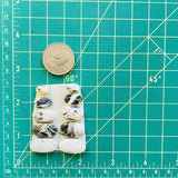 Medium White Mixed White Buffalo Dolomite, Set of 10 Dimensions