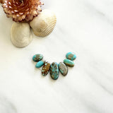 Small Mixed Mixed Number 8 Turquoise, Set of 7 Background