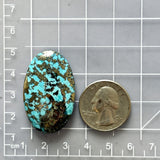 Large Sky Blue Oval Ithaca Peak Turquoise Dimensions