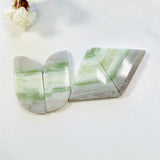 Large Mint Green Mixed Green Serpentine Serpentine, Set of 4 Background