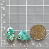 Large Sky Blue Mixed Yungai Turquoise, Set of 2 Dimensions