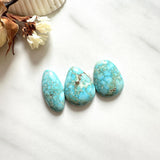 Medium Sky Blue Mixed Sonora Turquoise, Set of 3 Background