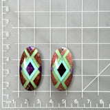 18x35mm Surfboard Inlay, Set of 2