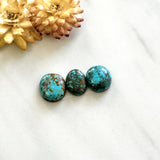 Small Ocean Blue Mixed Lone Mountain Turquoise, Set of 3 Background