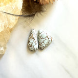 Medium Faint Blue Mixed Sand Hill Turquoise, Set of 2 Background
