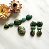 Small Mixed Mixed Broken Arrow Variscite, Set of 12 Background