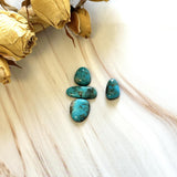 Small Sky Blue Mixed Ithaca Peak Turquoise, Set of 4 Background