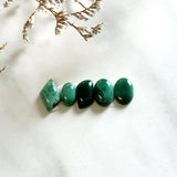 Small Sea Green Mixed Crescent Lake Variscite, Set of 5 Background
