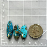 Large Sky Blue Freeform Ithaca Peak Turquoise, Set of 3 Dimensions