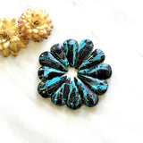 Small Sky Blue Teardrop Blue Moon Turquoise, Set of 12 Background