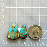 Large Sky Blue Teardrop Ithaca Peak Turquoise, Set of 2 Dimensions