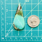 Large Sea Green Teardrop Crescent Lake Variscite Dimensions