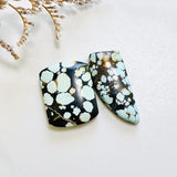 Large Sky Blue Mixed Yungai Turquoise, Set of 2 Background