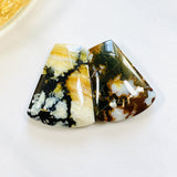 Large Purple Petal Purple Lavender Variscite, Set of 2 Background