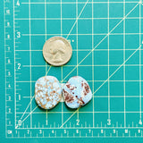 Large Sky Blue Freeform Golden Hills Turquoise, Set of 2 Dimensions