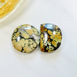 Medium Yellow Mixed Giraffe Turquoise, Set of 2 Background