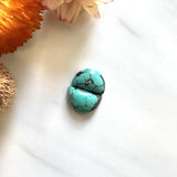 Small Bamboo Green Half Moon Bamboo Mountain Turquoise, Set of 2 Background