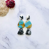 Small Mixed Mixed Mixed Turquoise, Set of 6 Background