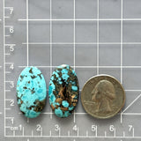 Large Sky Blue Oval Ithaca Peak Turquoise, Set of 2 Dimensions