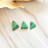 Small Sea Green Triangle Crescent Lake Variscite, Set of 3 Background