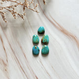 Small Sky Blue Freeform Mixed Turquoise, Set of 5 Background